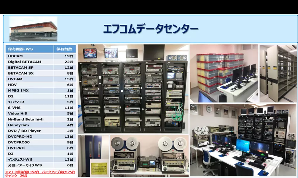 エフコムデータセンター設備一覧